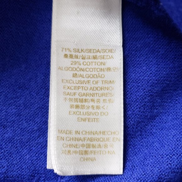 Kate Spade Royal Blue Purple Knit Cardigan Size M - Picture 10 of 13